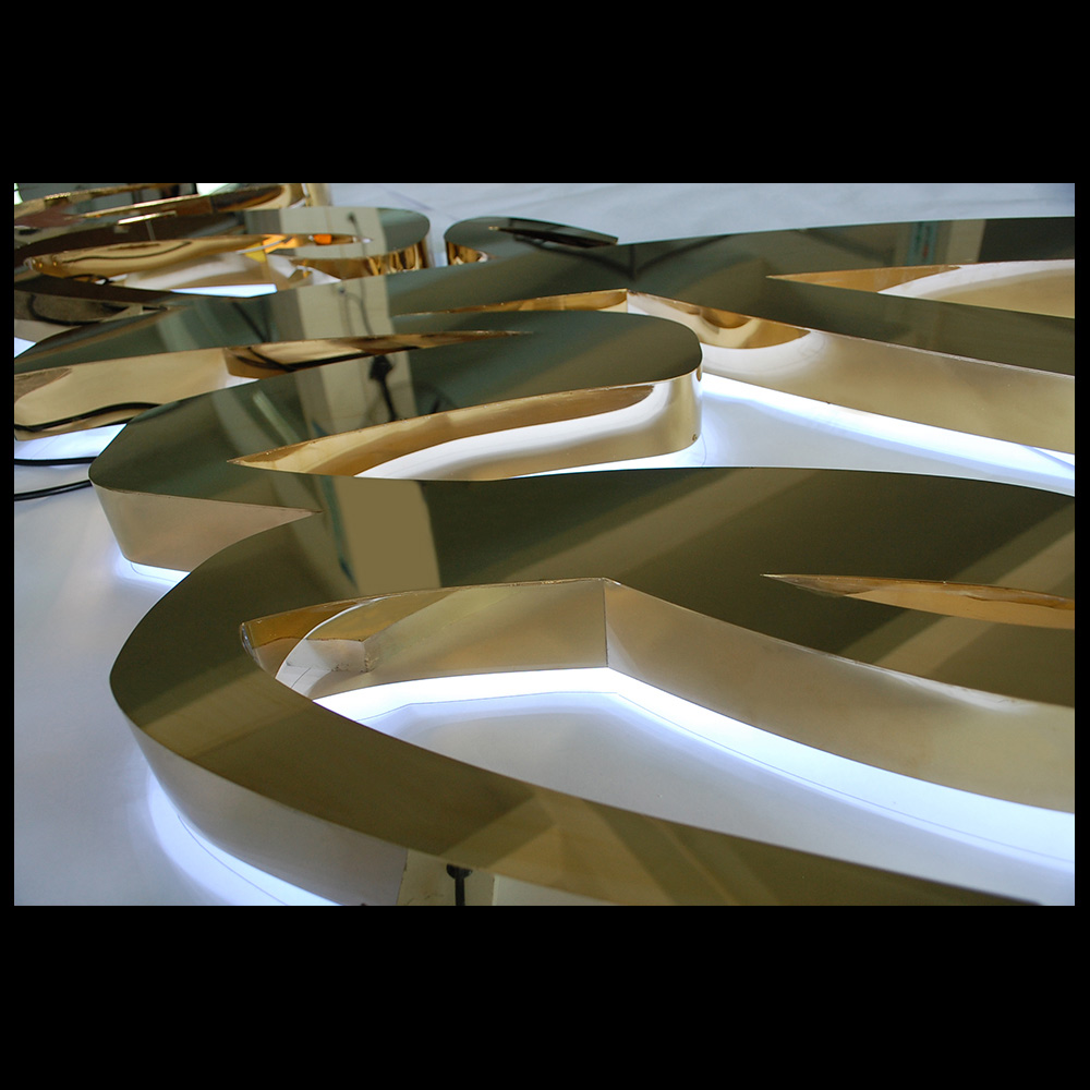 Partial Side-Lit Fabricated Channel Letters