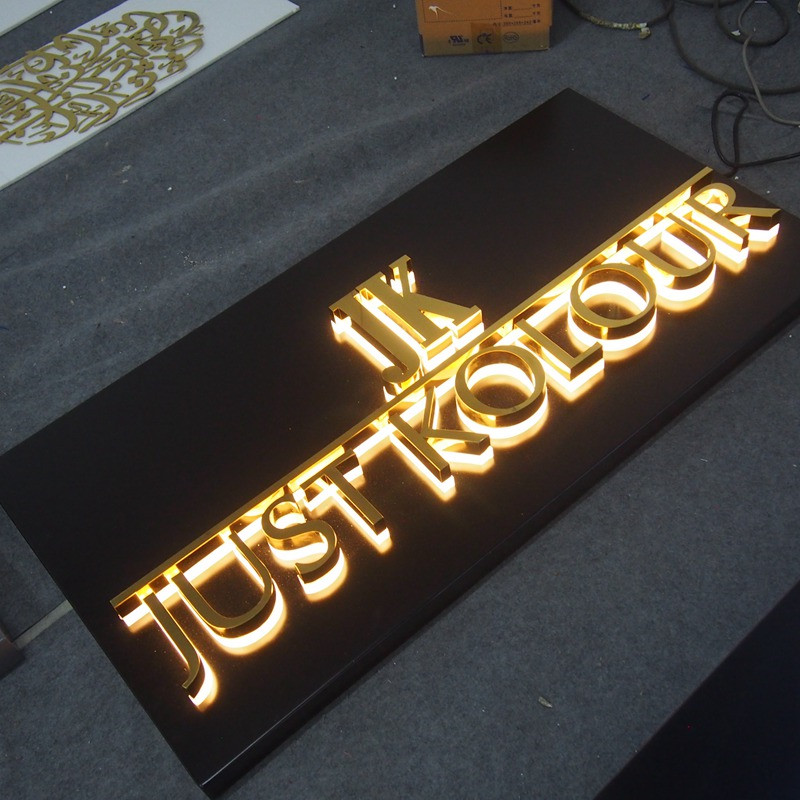 Face-Lit Fabricated Reverse Channel Letters