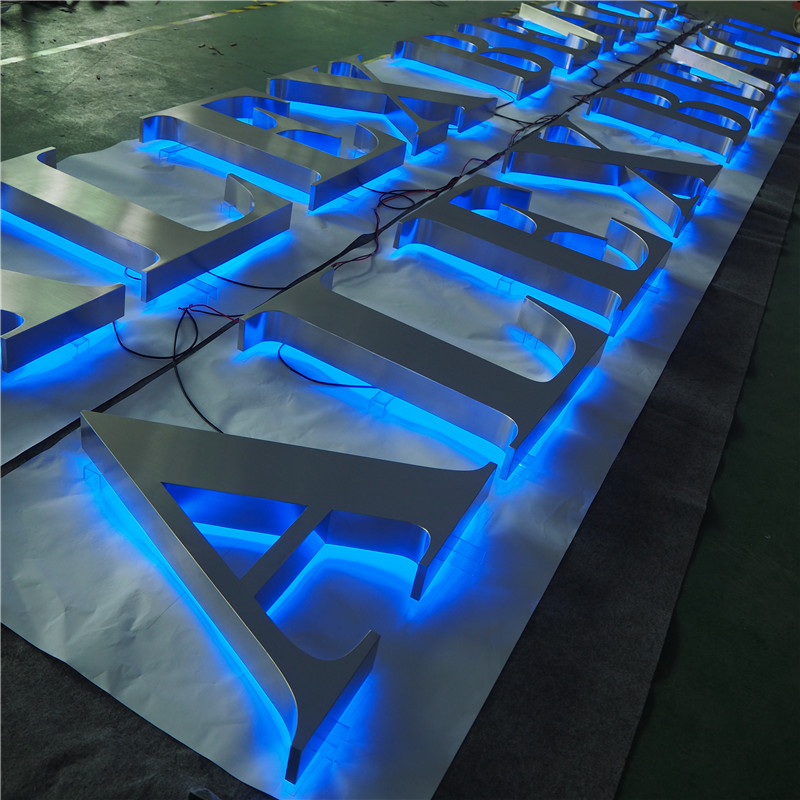 Halo-Lit Fabricated Reverse Channel Letters