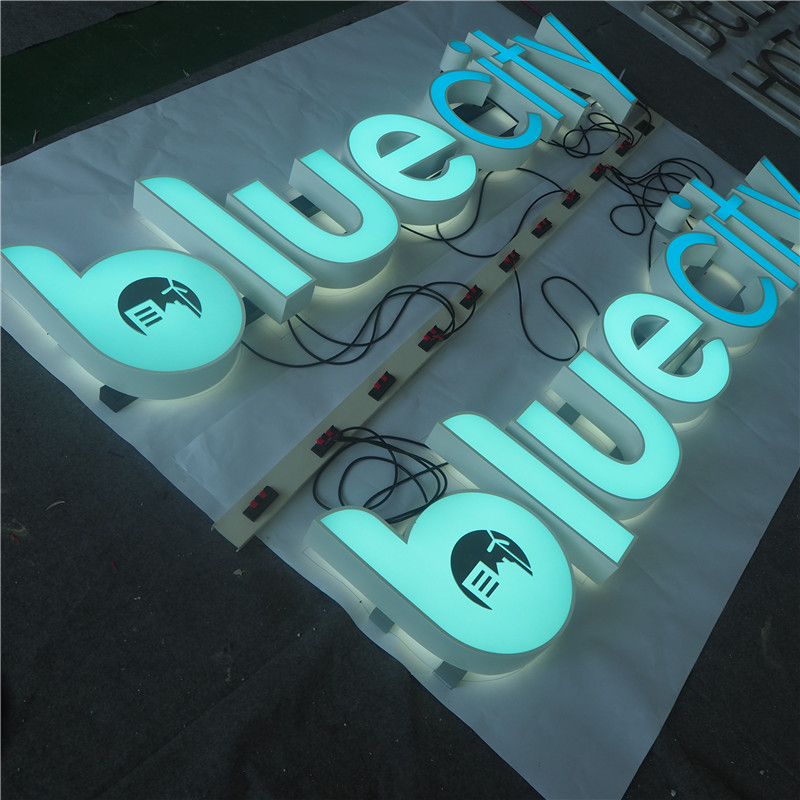 Face & Halo-Lit Fabricated Channel Letters
