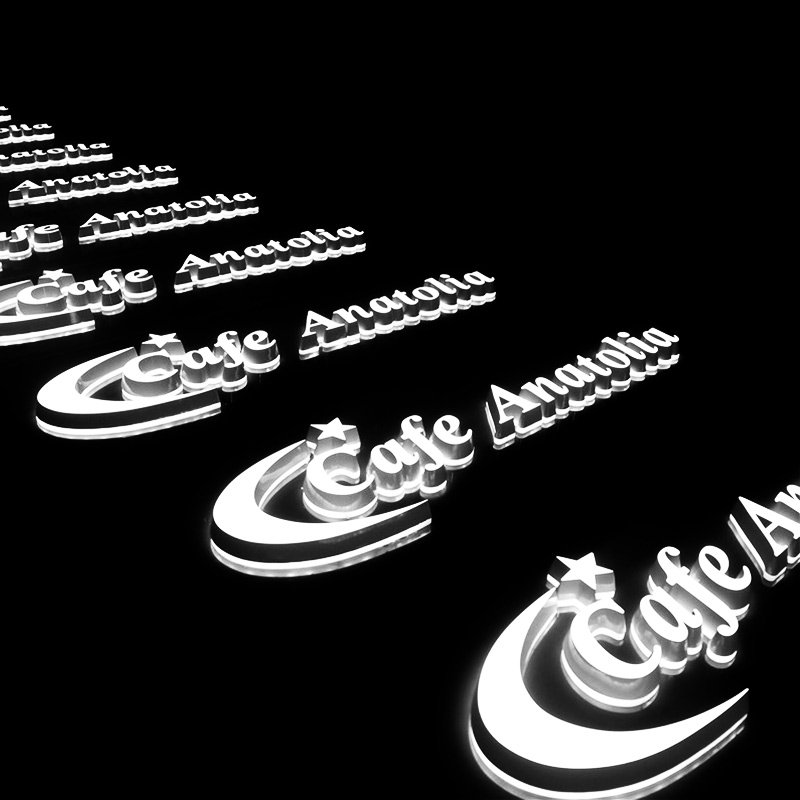 Dual-Lit Acrylic Letters